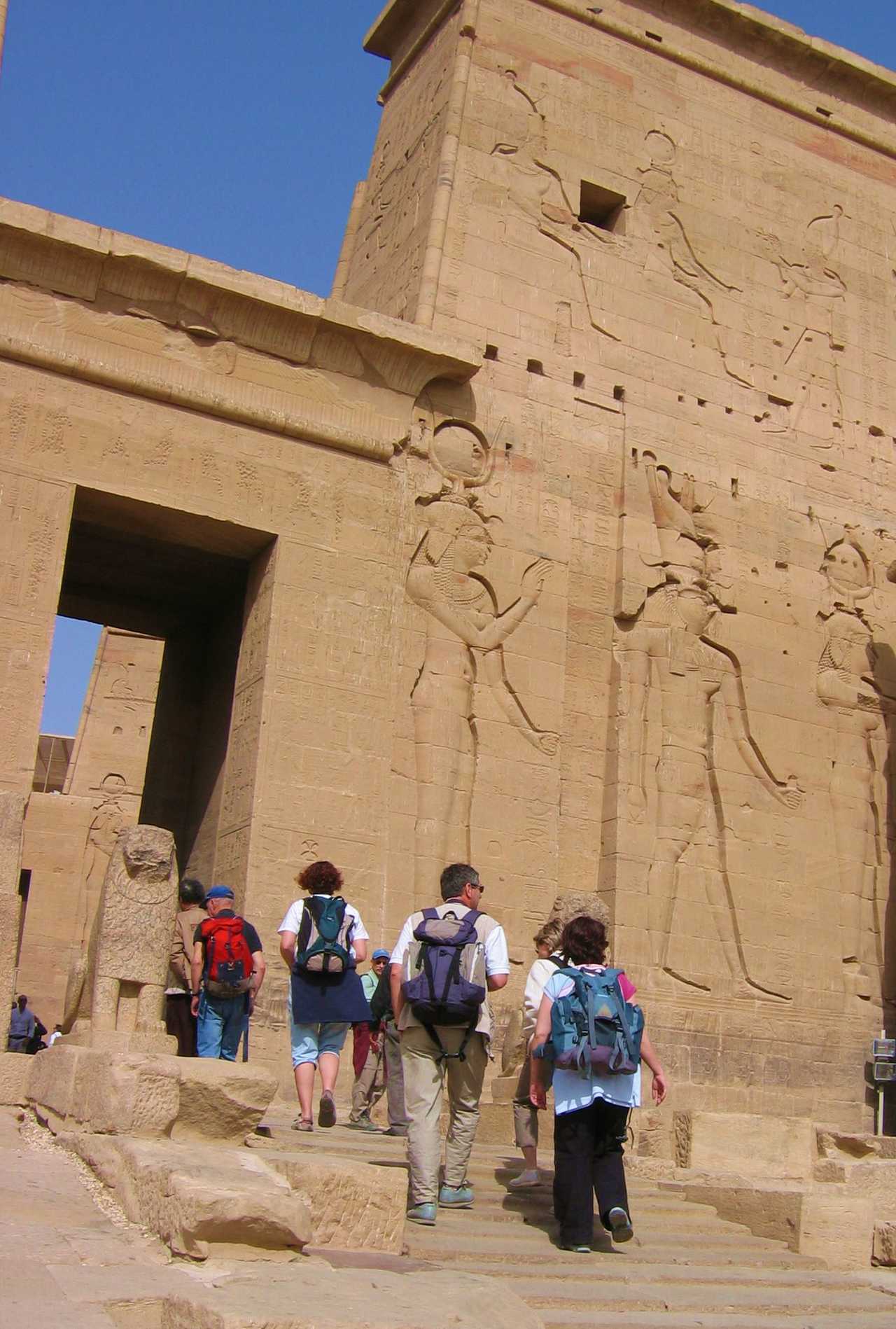 Rando visite de temple, Egypte