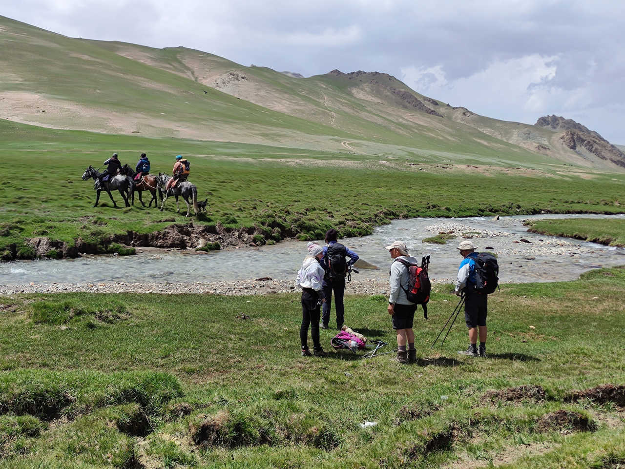 Randonnée à Tach rabat en Kirghizie