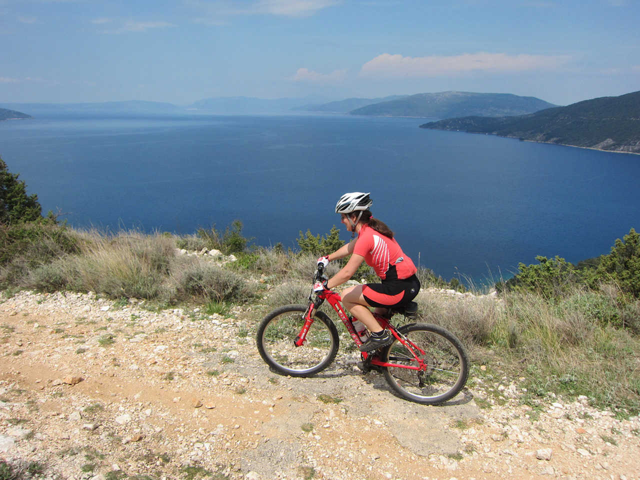 Randonnée à vélo sur les bords de la mer Adriatique en Croatie