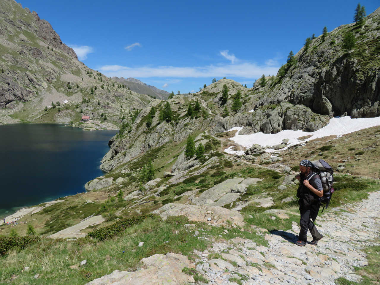 randonnée au lac vert dans la vallée des merveilles