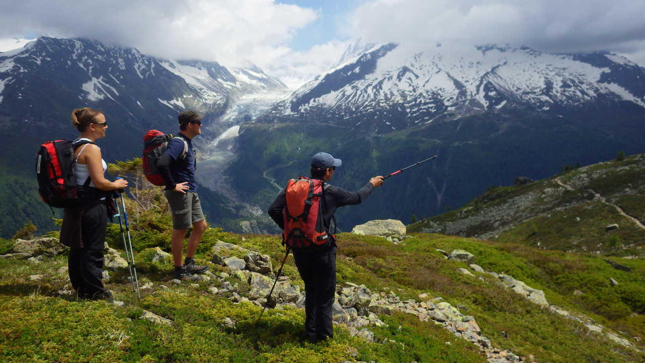 Randonnée dans la Reserve naturelle des Aiguilles Rouges, Alpes
