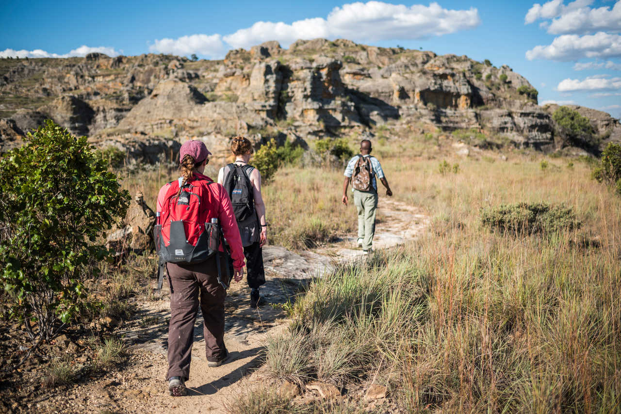 Randonnée dans le parc national de l'Isalo à Madagascar