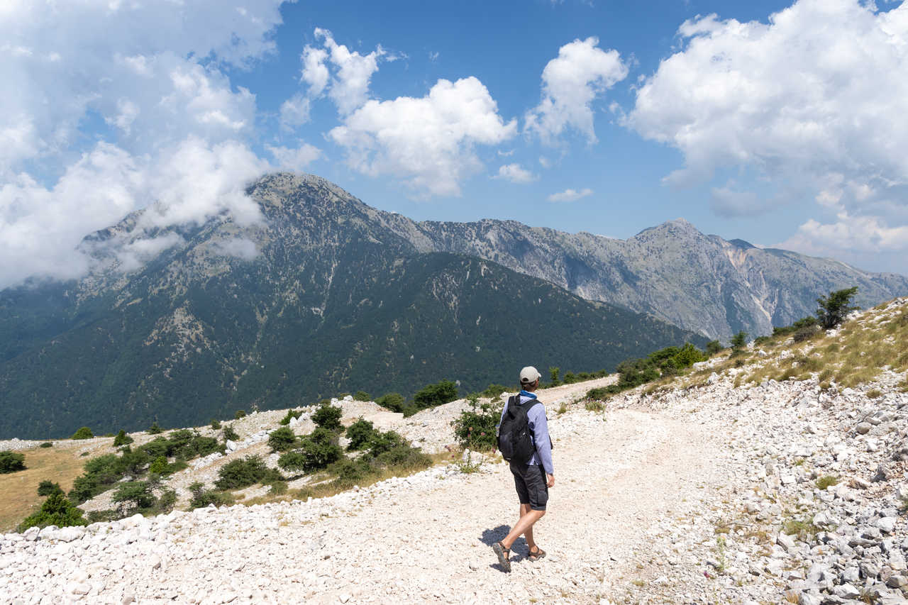 Randonnée dans le parc national de Llogara en Albanie