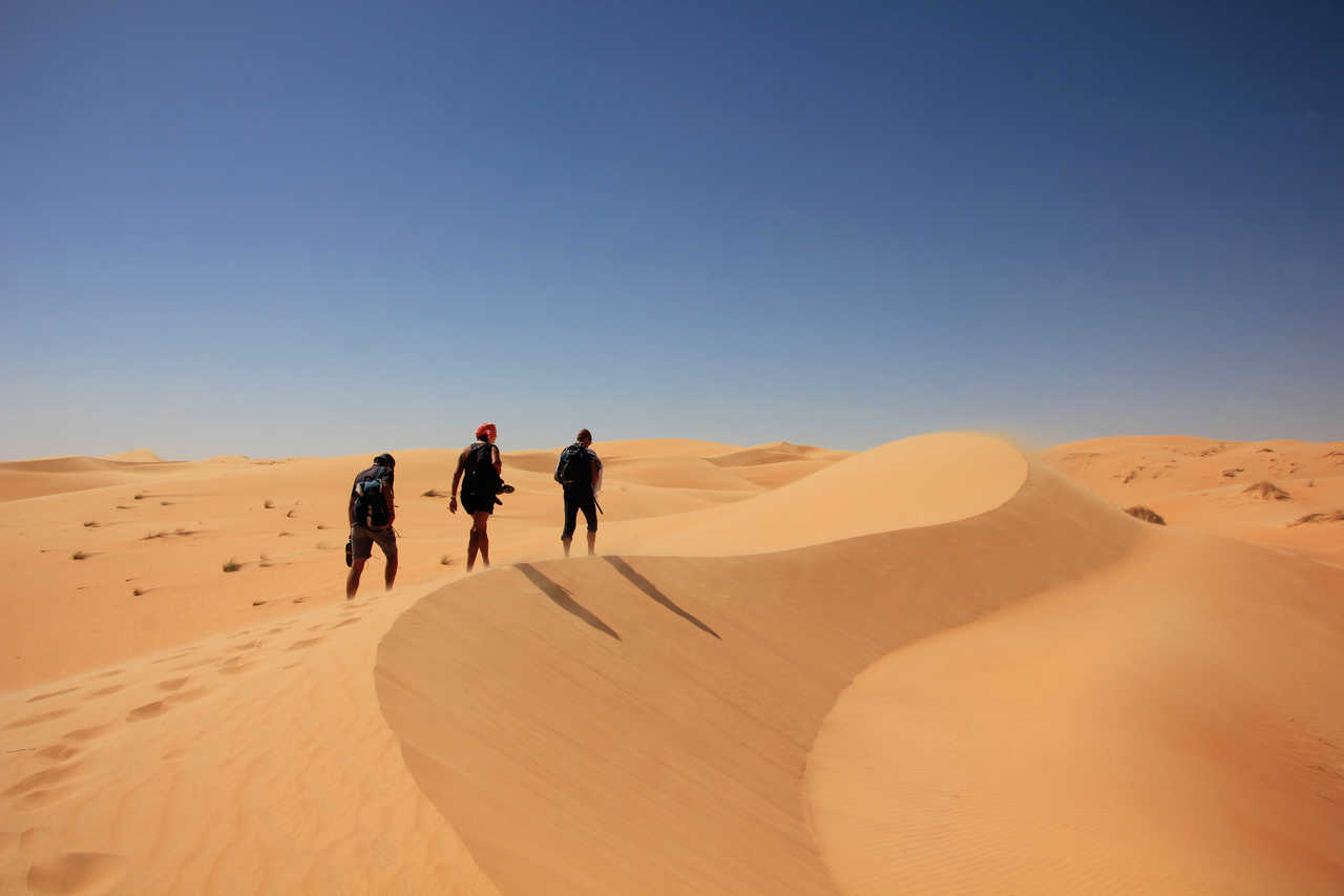 Randonnée dans l'Erg Ouarane en Mauritanie