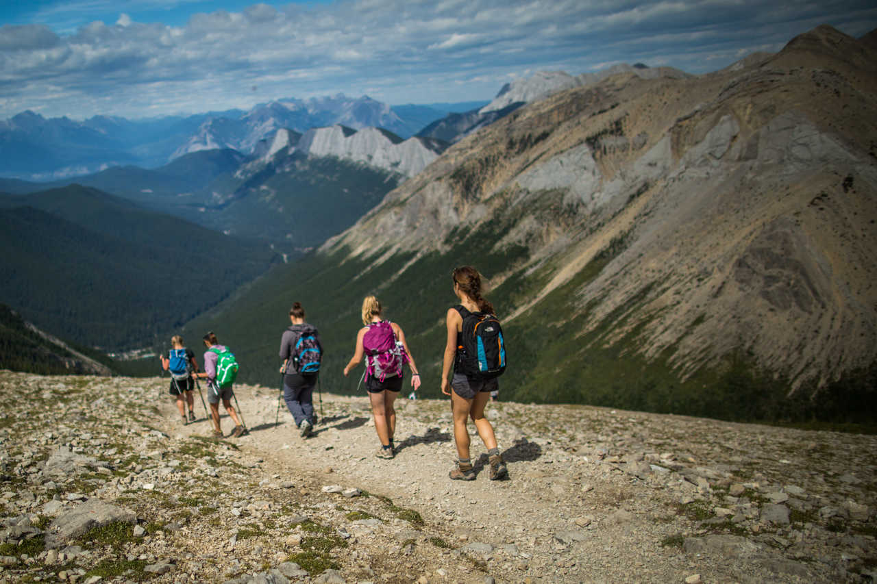 Randonnée dans les Rocheuses au Canada