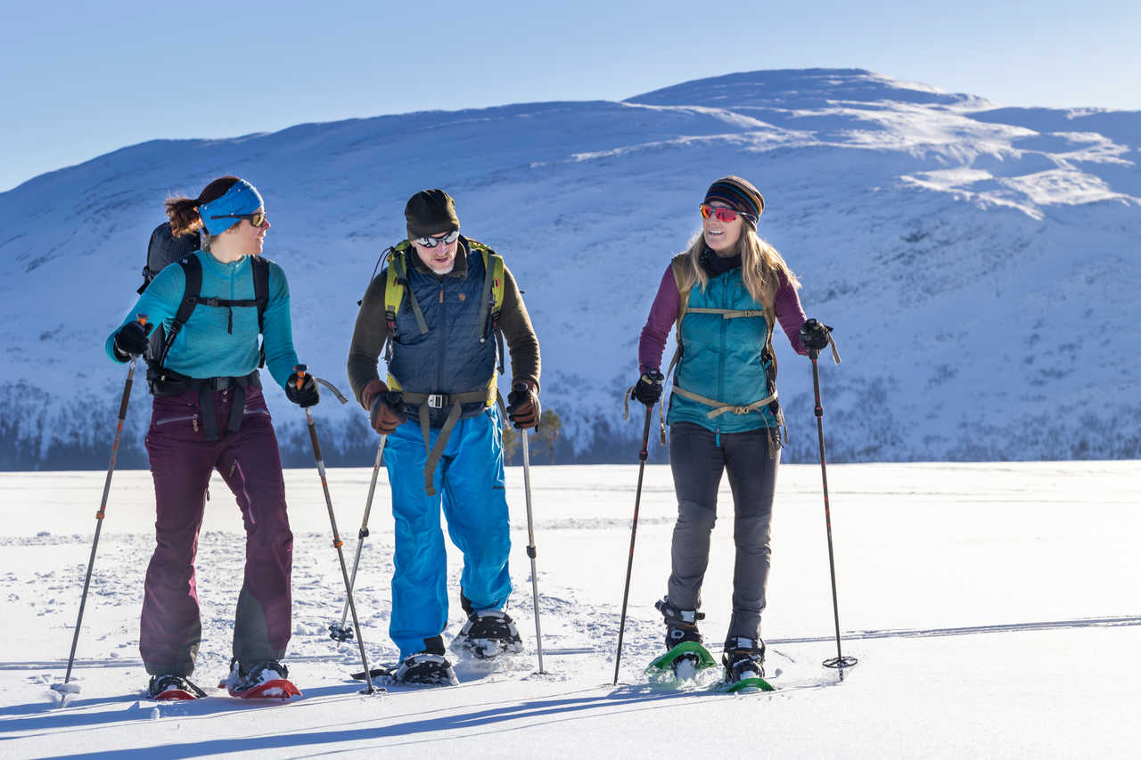 Randonnée en raquettes en Laponie Suédoise