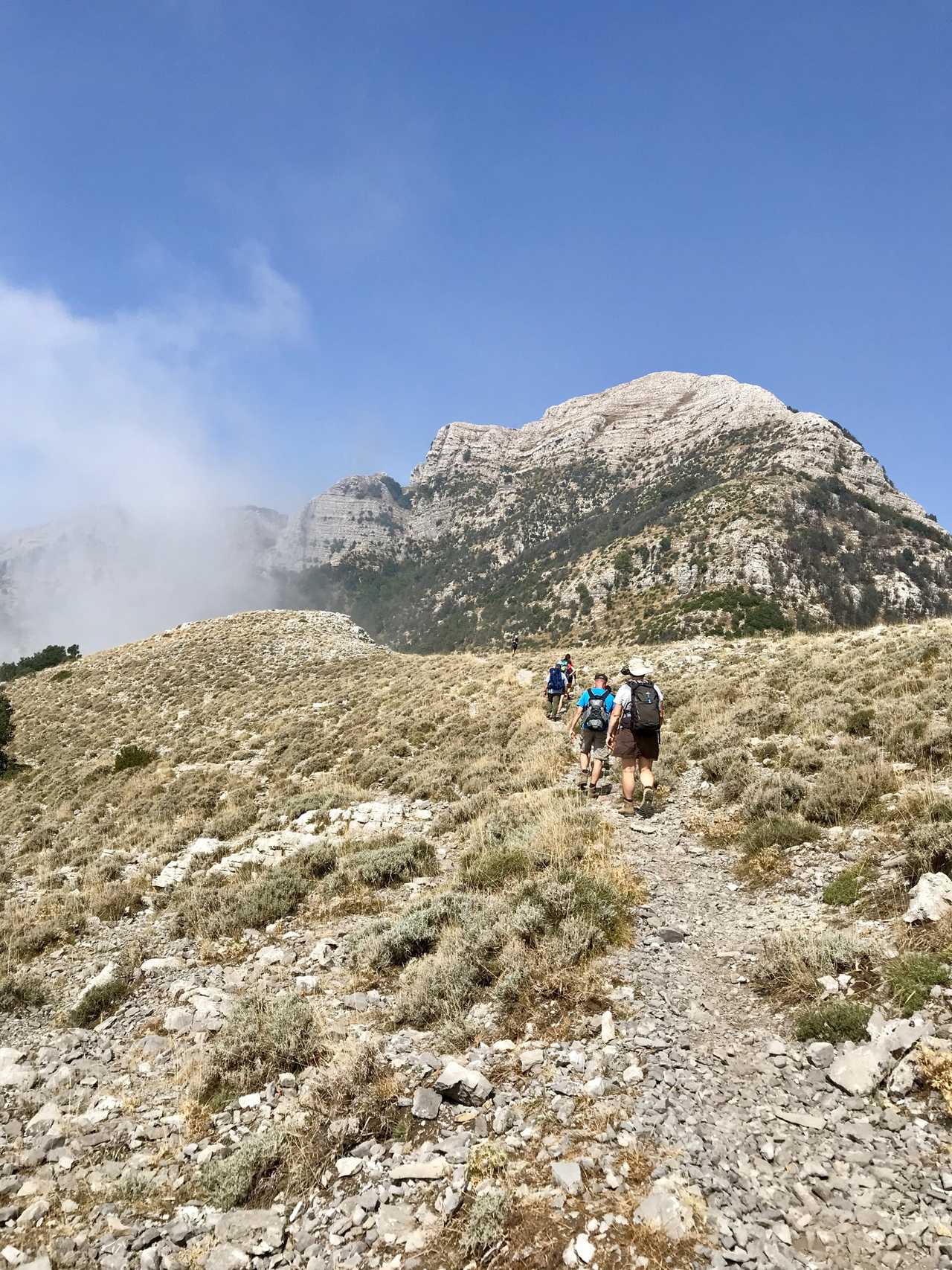 Randonnée sur les Monti Lattari sur la côte amalfitaine en Italie