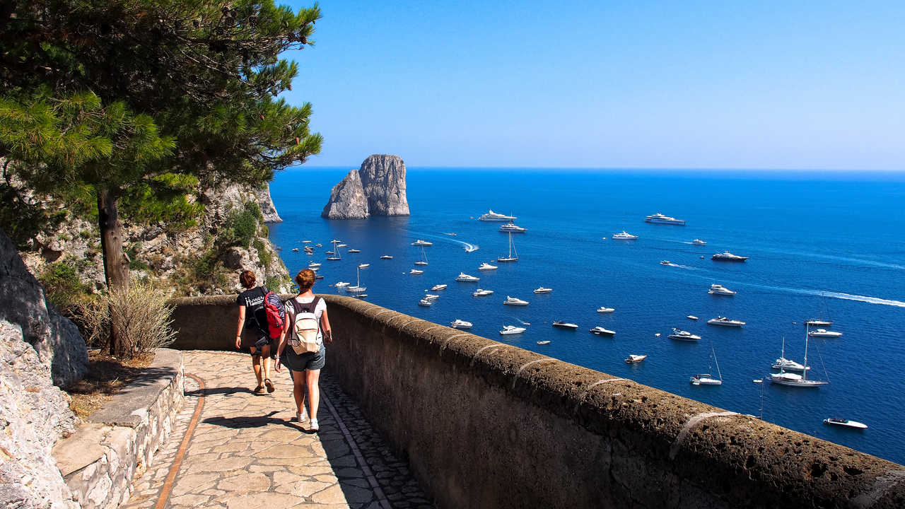Randonnée sur l'île de Capri