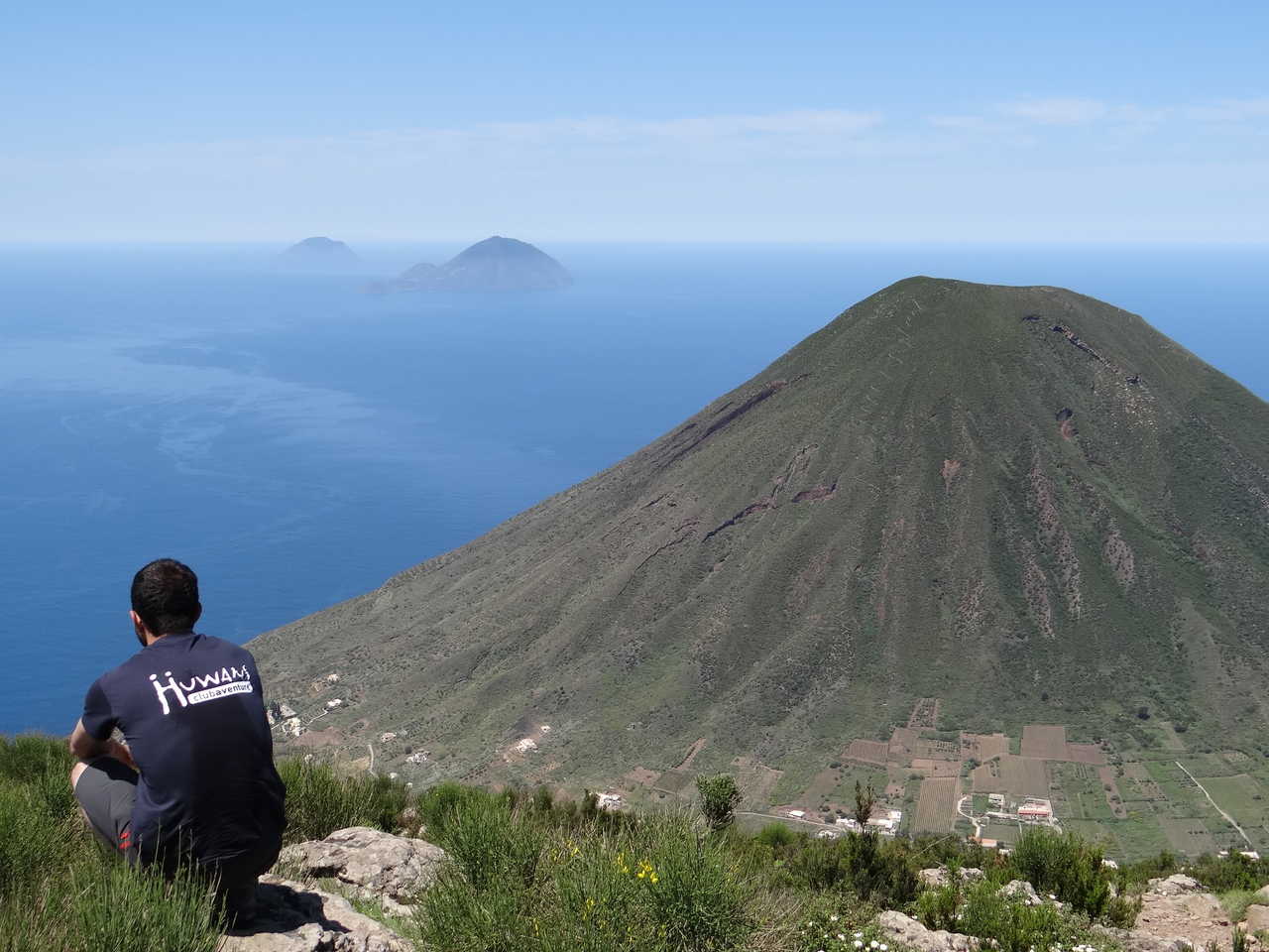 Randonnée sur Salina ,Sicile en Italie