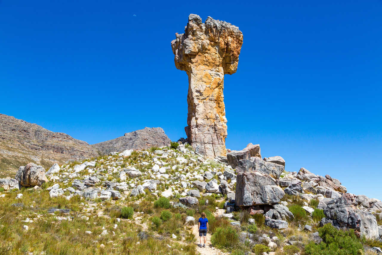 Randonnée vers Maltese Cross dans le Cederberg en Afrique du Sud