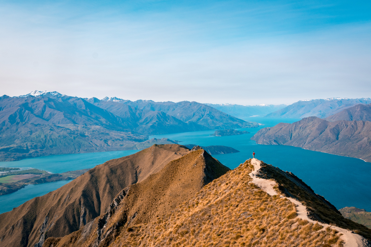 Randonneur au Roys Peak, Wanaka