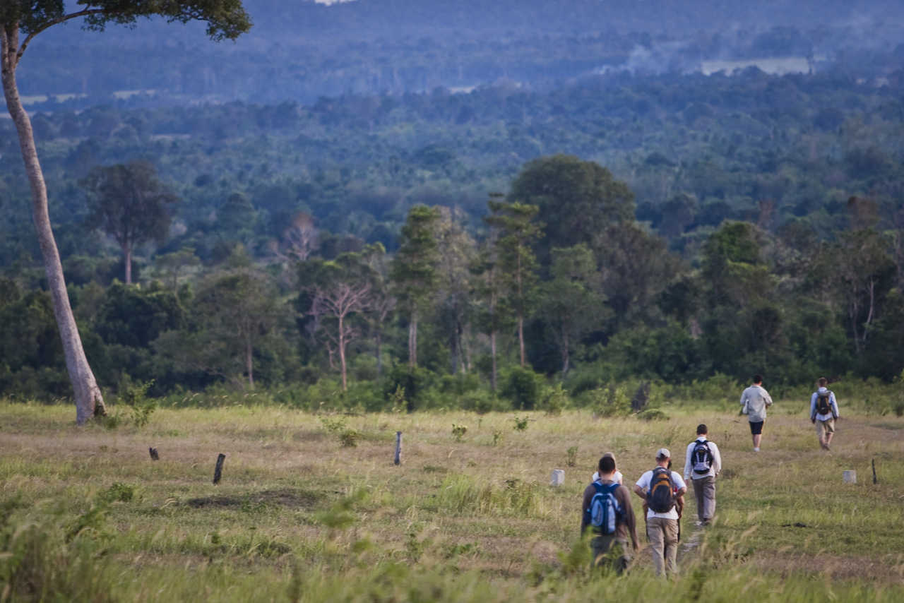 randonneurs au Cambodge