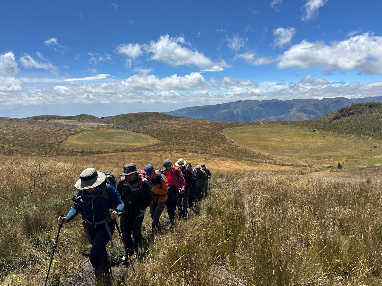 Randonneurs en Equateur