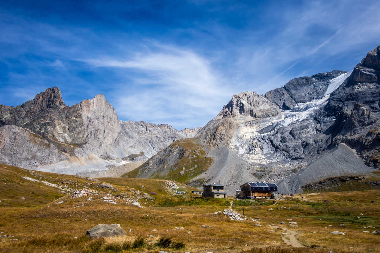 Refuge du Col de la Vanoise et la Grande Casse, Parc National de la Vanoise, Alpes du Nord