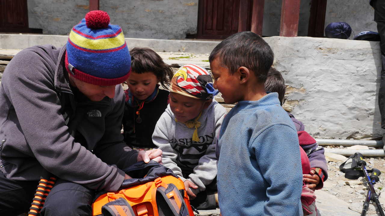 Rencontre dans la région des Annapurnas