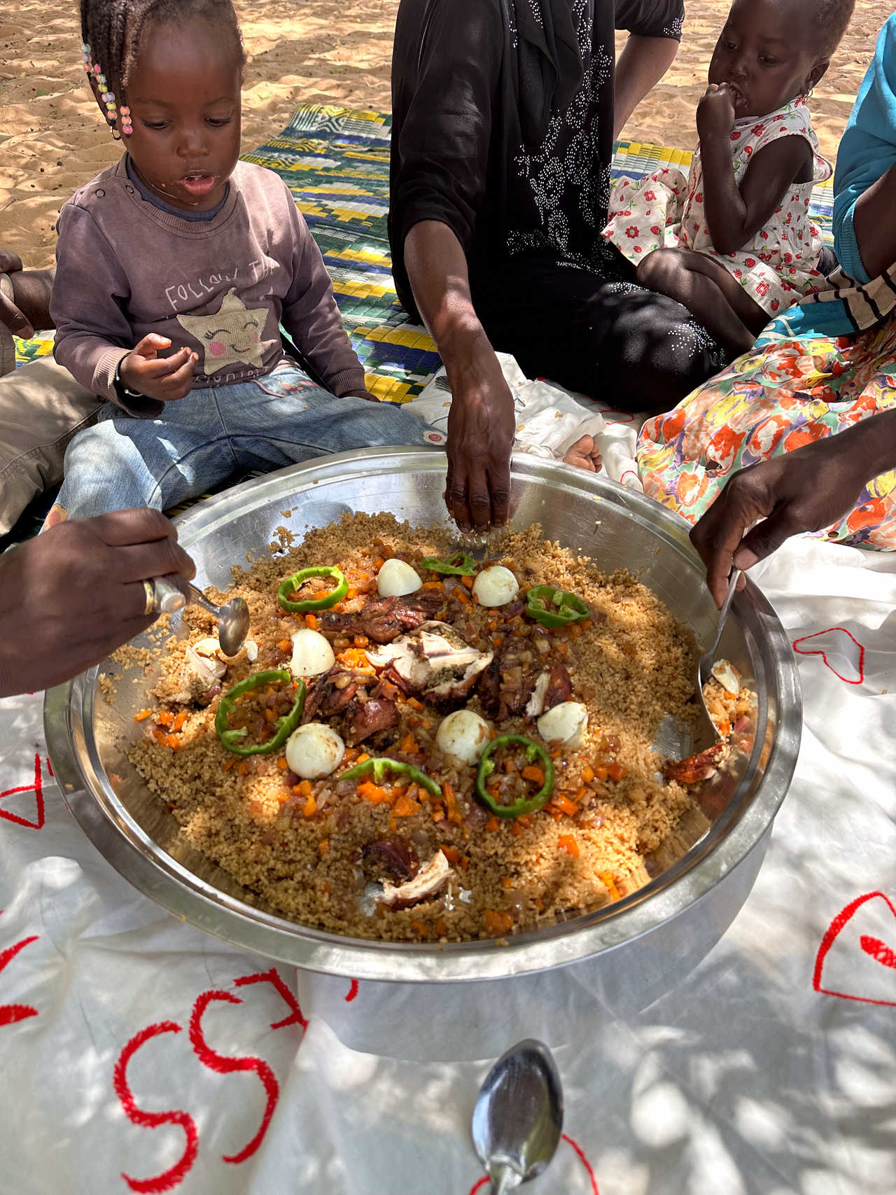 Repas au Sénégal avec des sénégalais, Thiebou Yapp