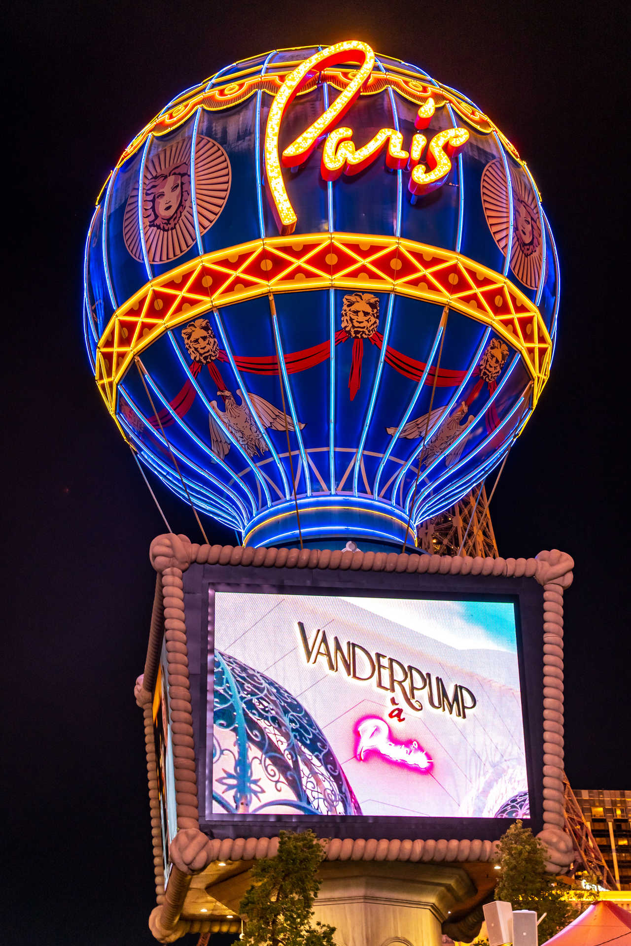 réplique d'une mongolfière "Paris" à Las Vegas aux USA
