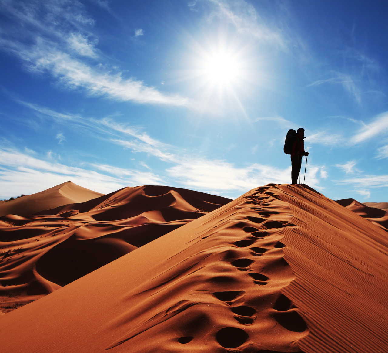 Retour à l'essentiel, désert Maroc