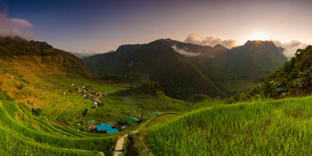 Rizières en terrasses de Banaue au nord de Luzon, aux Philippines