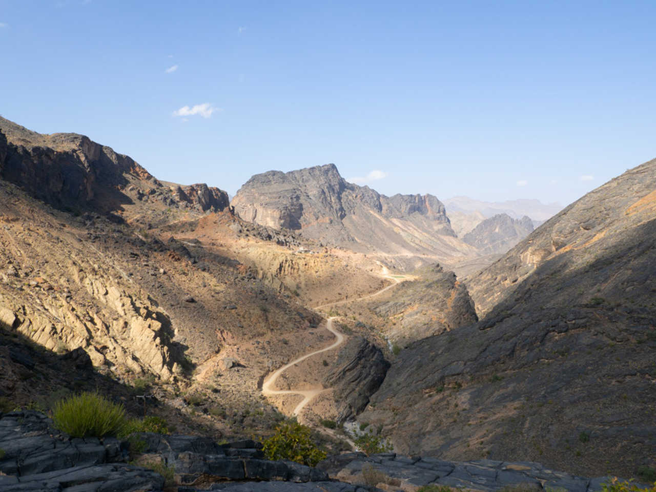 Route menant à Bilad Sayt à Oman