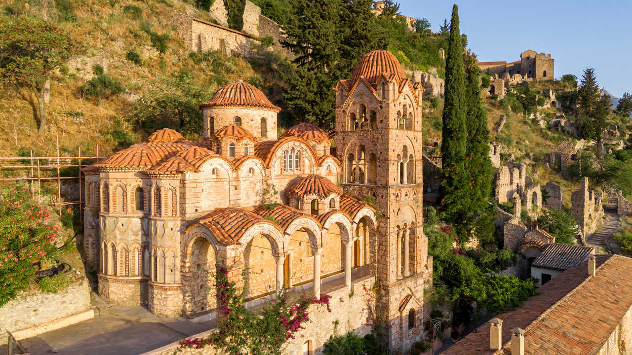 Ruines de la vieille ville de Mystras, Grèce