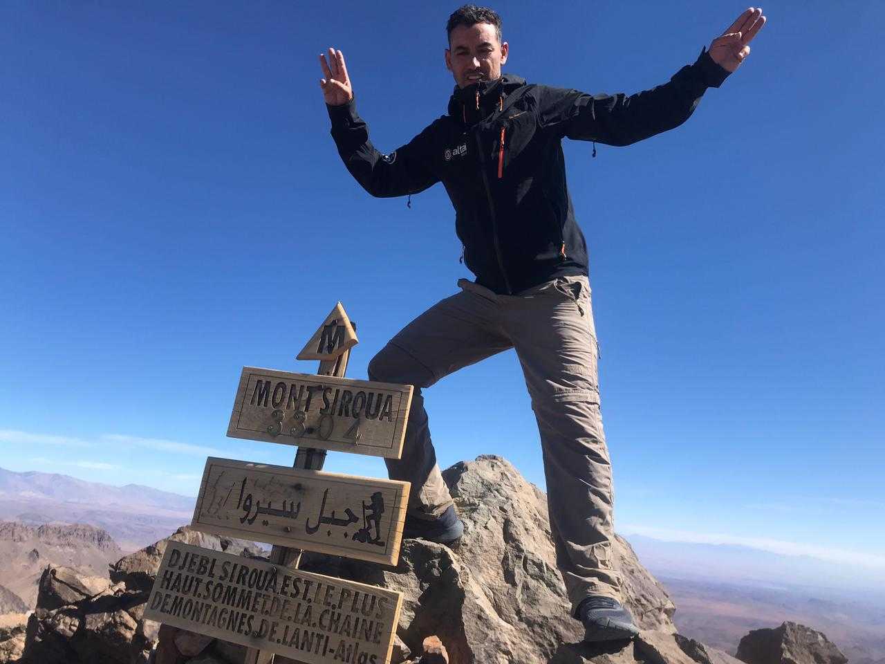 Saïd au sommet du Siroua, Maroc