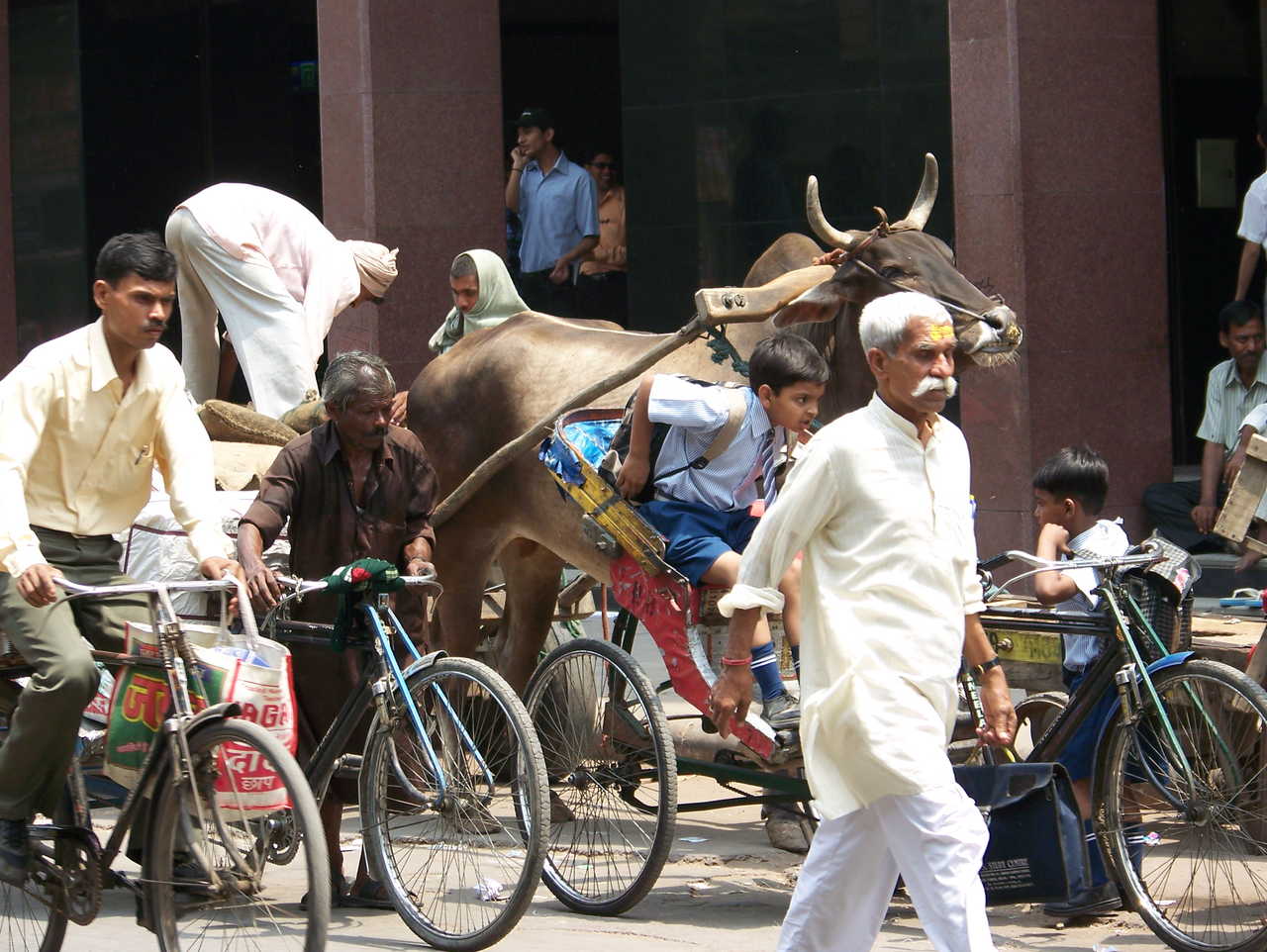 Scène de rue à Old Delhi