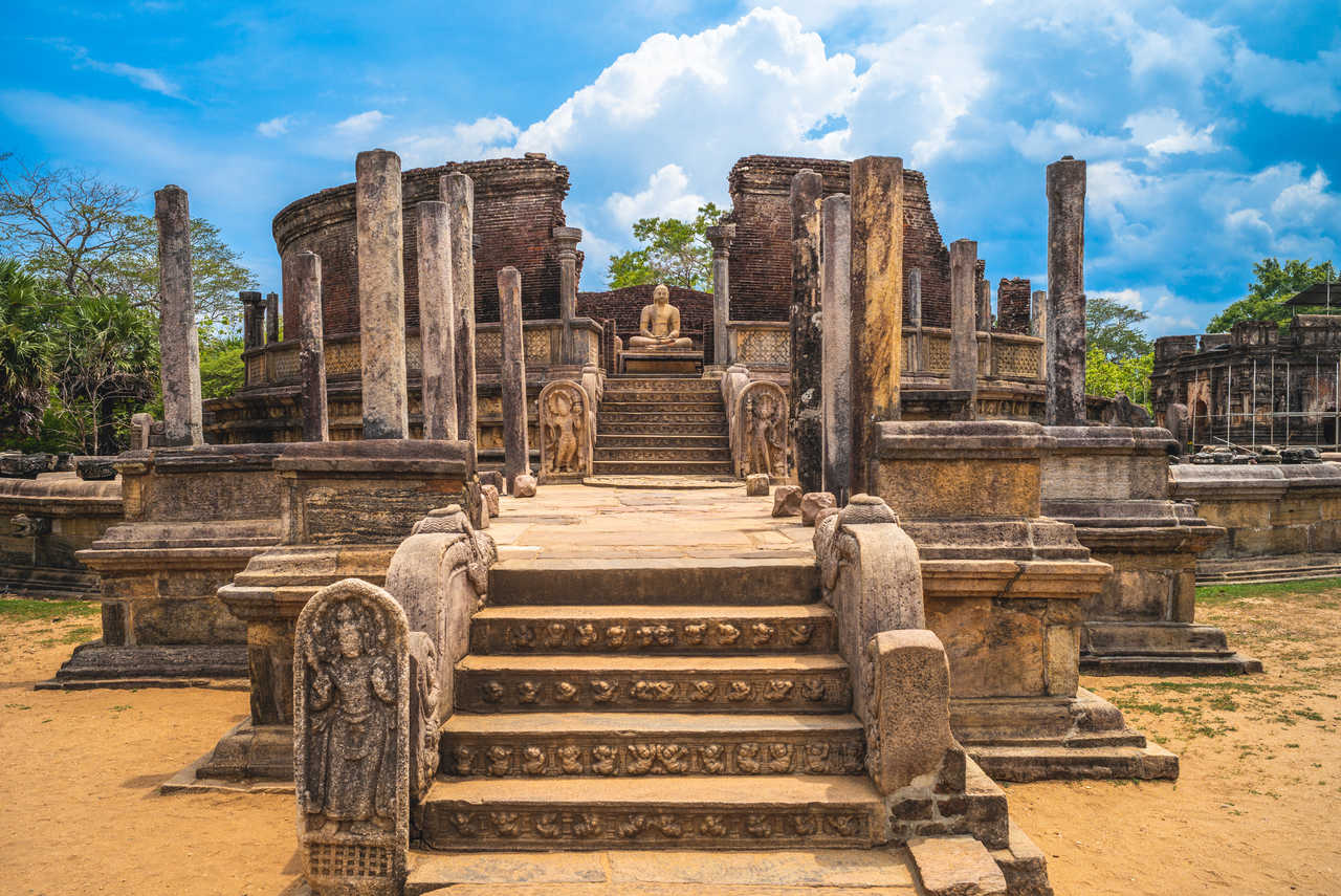 Site archéologique de Polonnaruwa au Sri Lanka