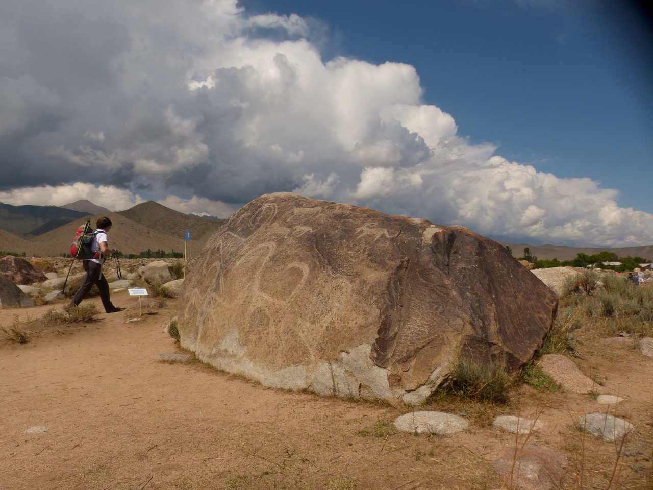 Site de pétroglyphes au lac Issyk Kul