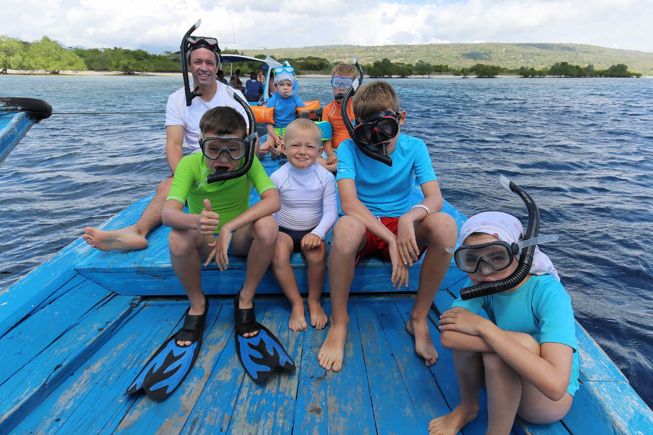 Snorkeling à Bali avec les enfants