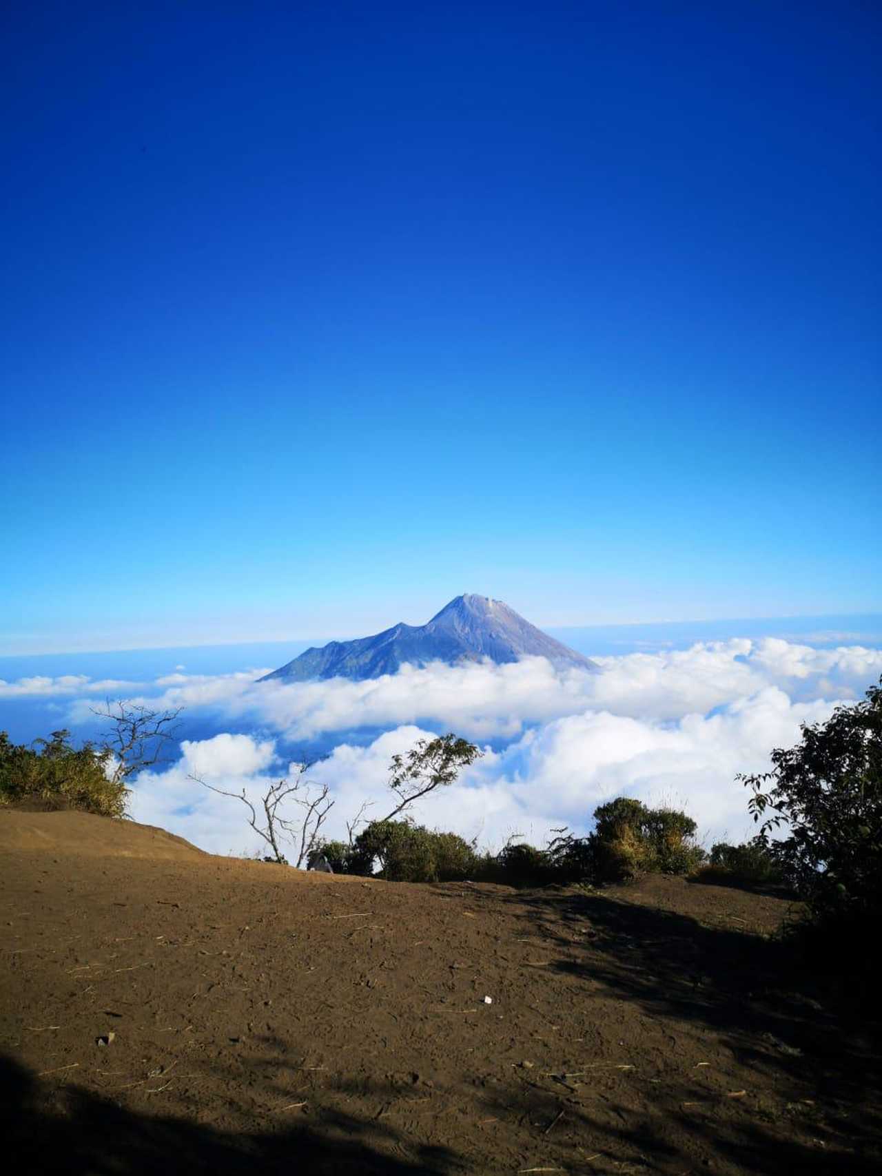 Somment du volcan Merbabu, Java, Indonésie