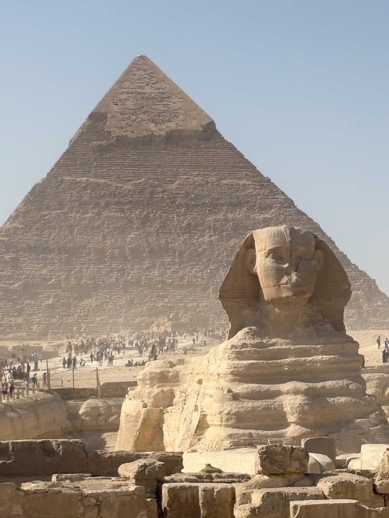 Sphinx et Pyramide de Khephren en Egypte