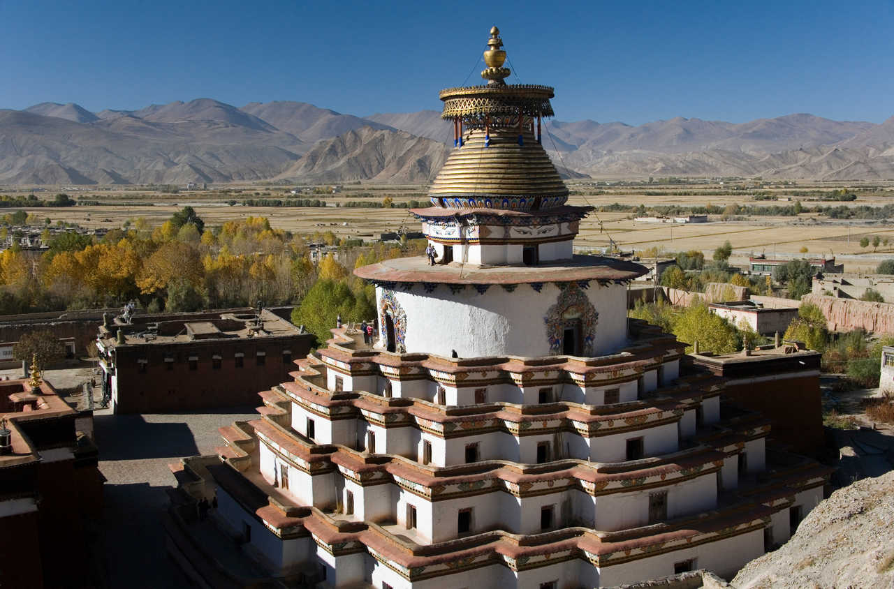 Stupa à Gyantse au Tibet
