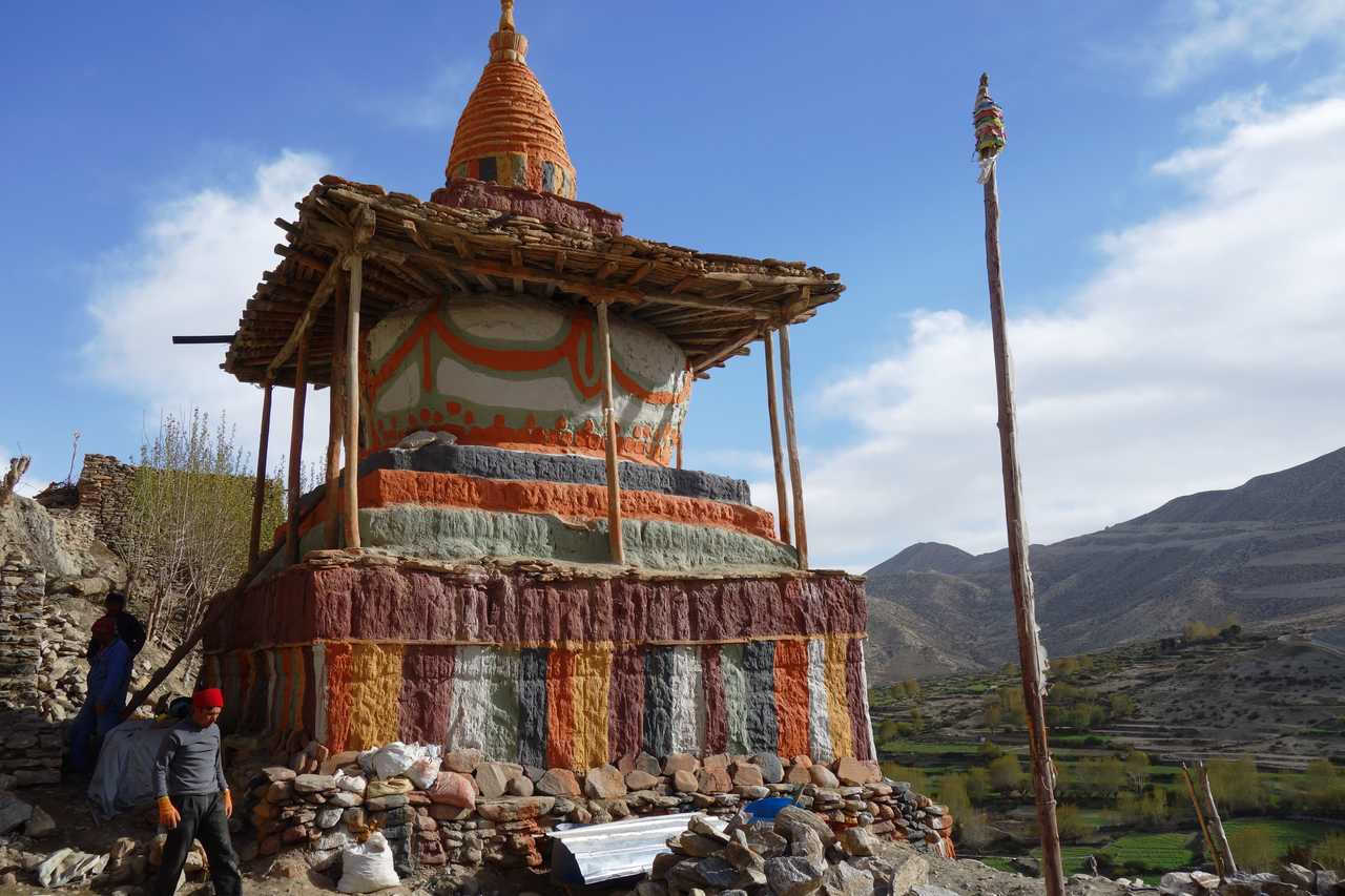 Stupa coloré du Haut Mustang