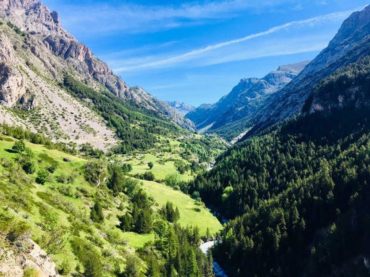 Superbe vue dans la vallée de l'Ubaye