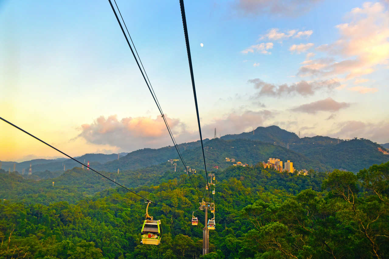 Téléphérique au dessus de Maokong