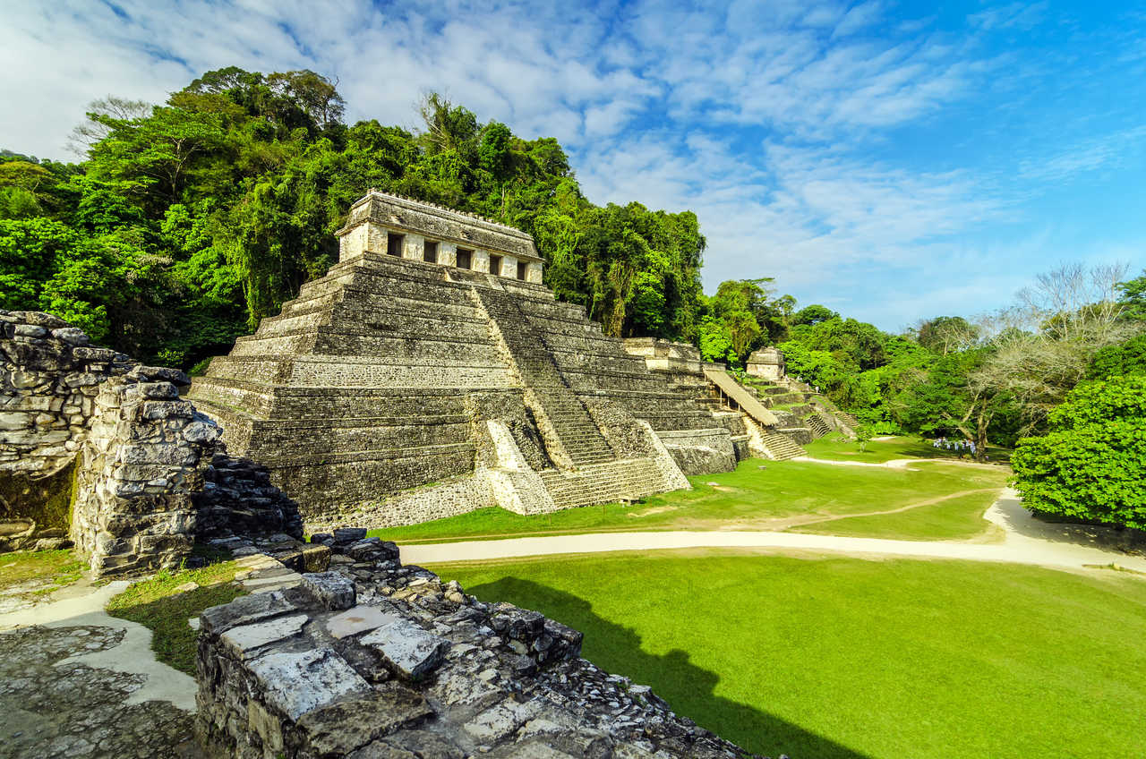 Temple de Palenque au Mexique