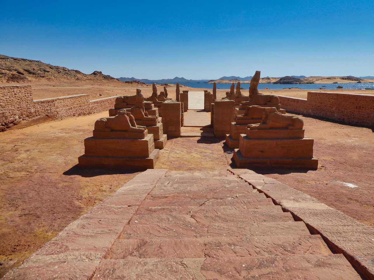 Temple de Wadi El Seboua au bord du Lac Nasser, Egypte