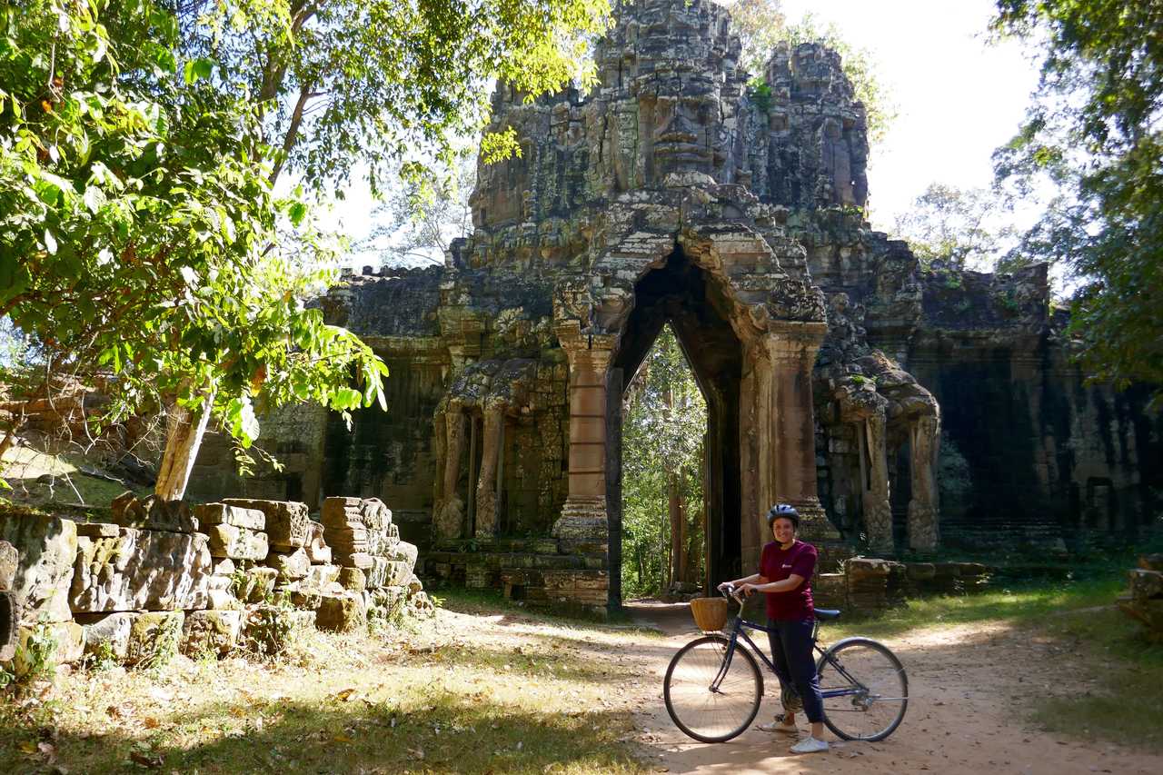 Temples d'Angkor à vélo au Cambodge