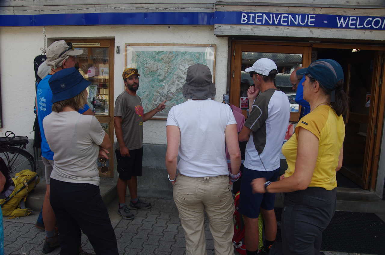 TMB, jour 1, briefing avant le départ