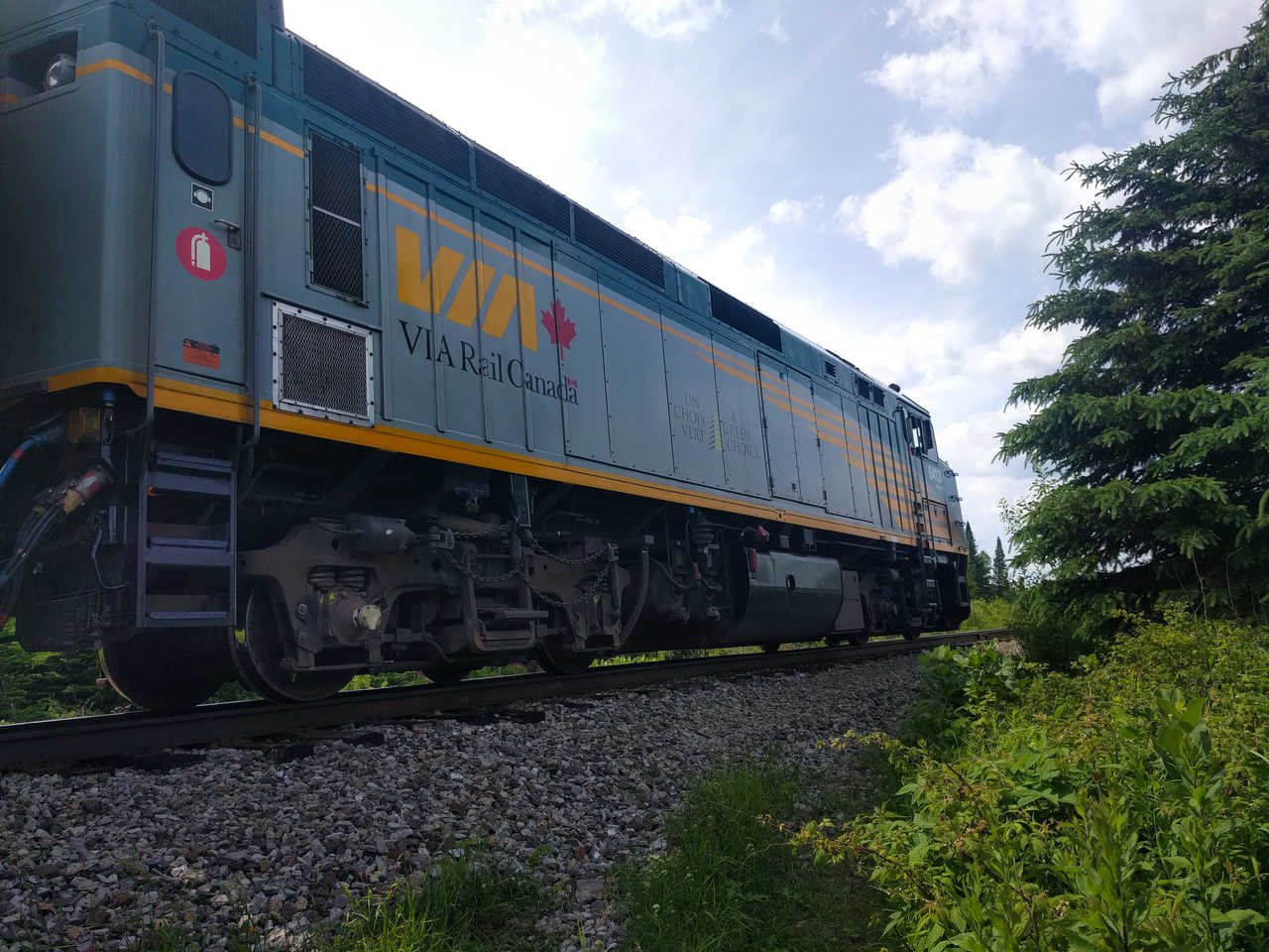 Train pour l'aventure en canoë au Québec