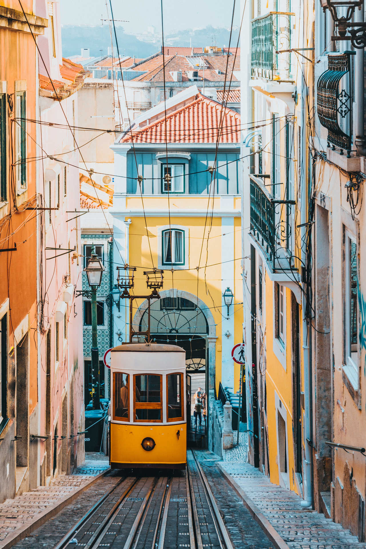 tramway dans la ville de Lisbonne