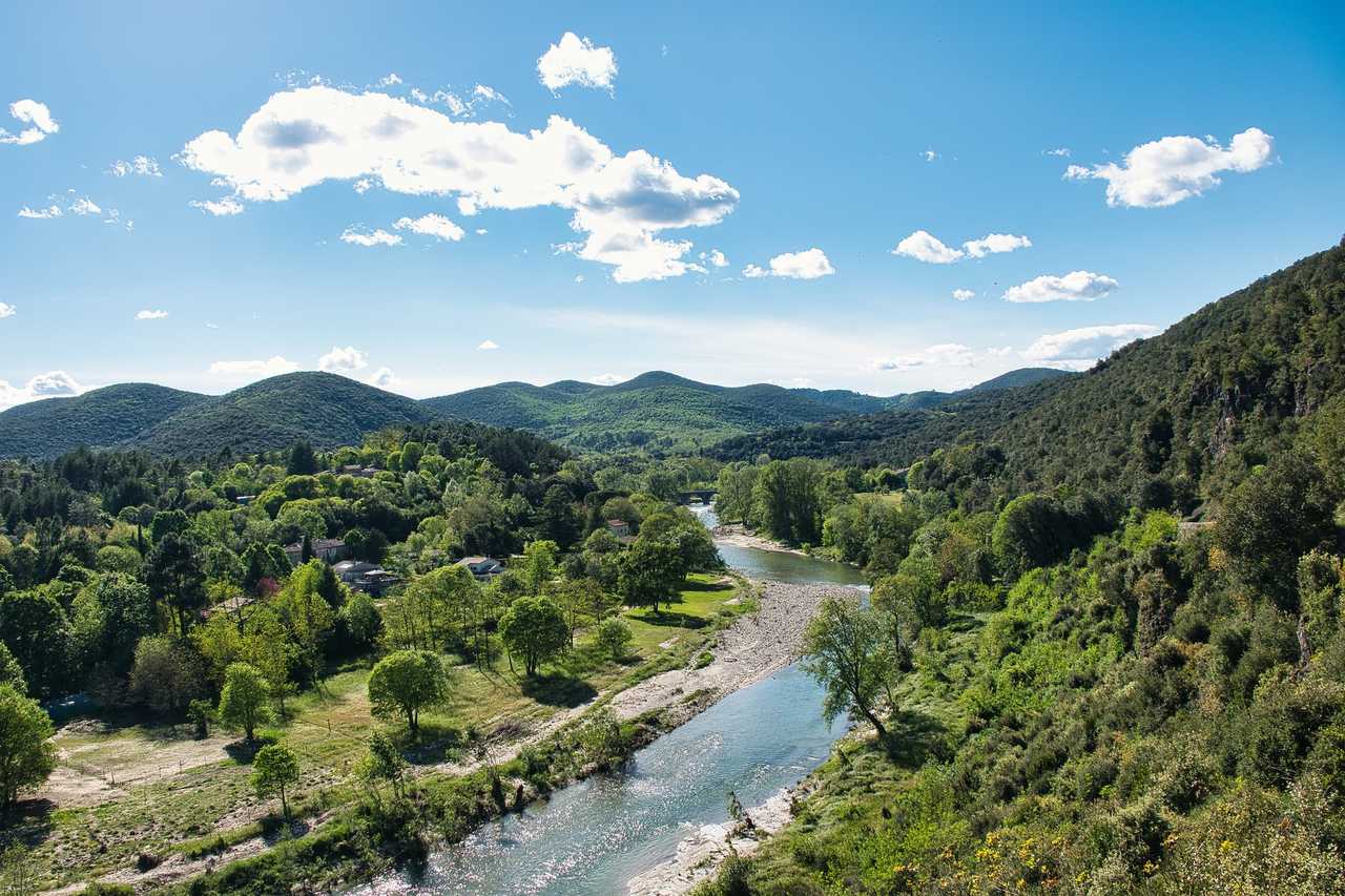 Traversée de rivière des Cévennes