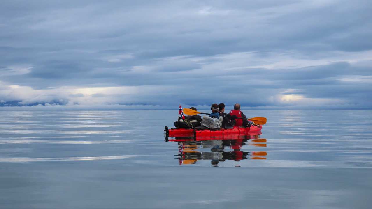 Traversée en Kayak d'Ekman Svea, Spitzberg