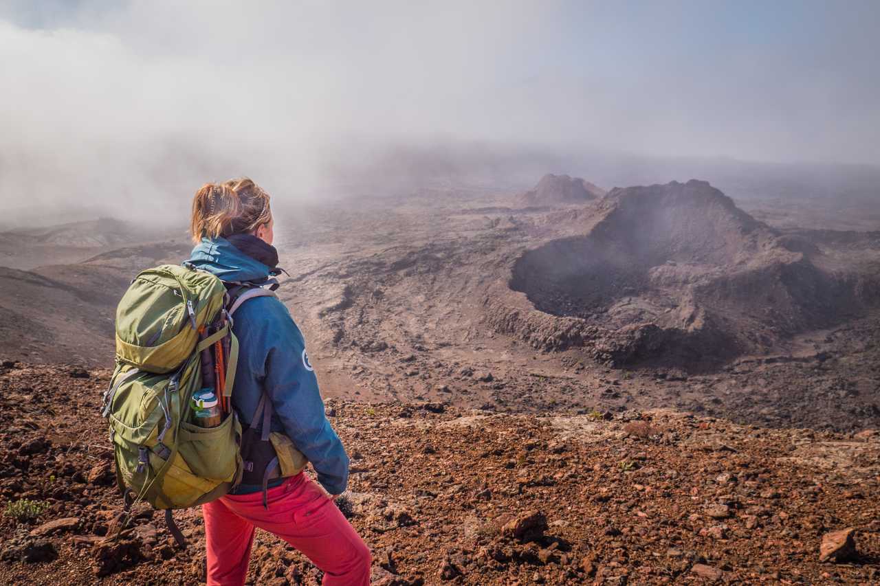 Trek et fumerolles à la Fournaise, la Réunion