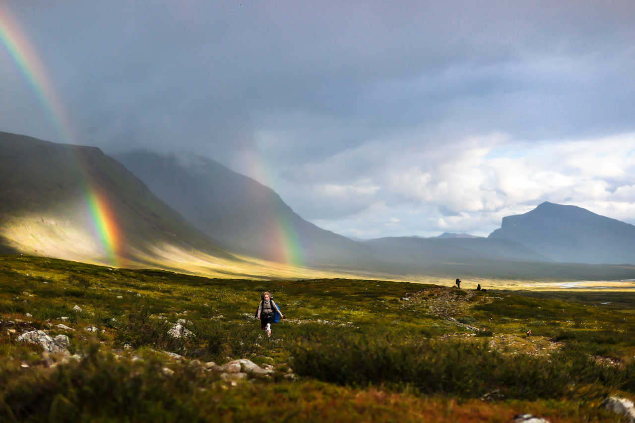 Trek Kungsleden été Wangkun / Fjällräven / imagebank.sweden.se