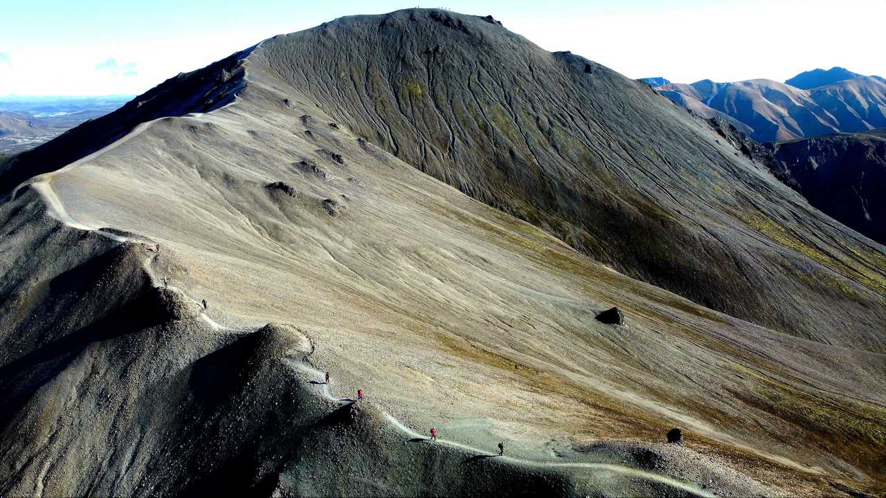 Trek sur les montagnes d'Islande à Landmannalaugar