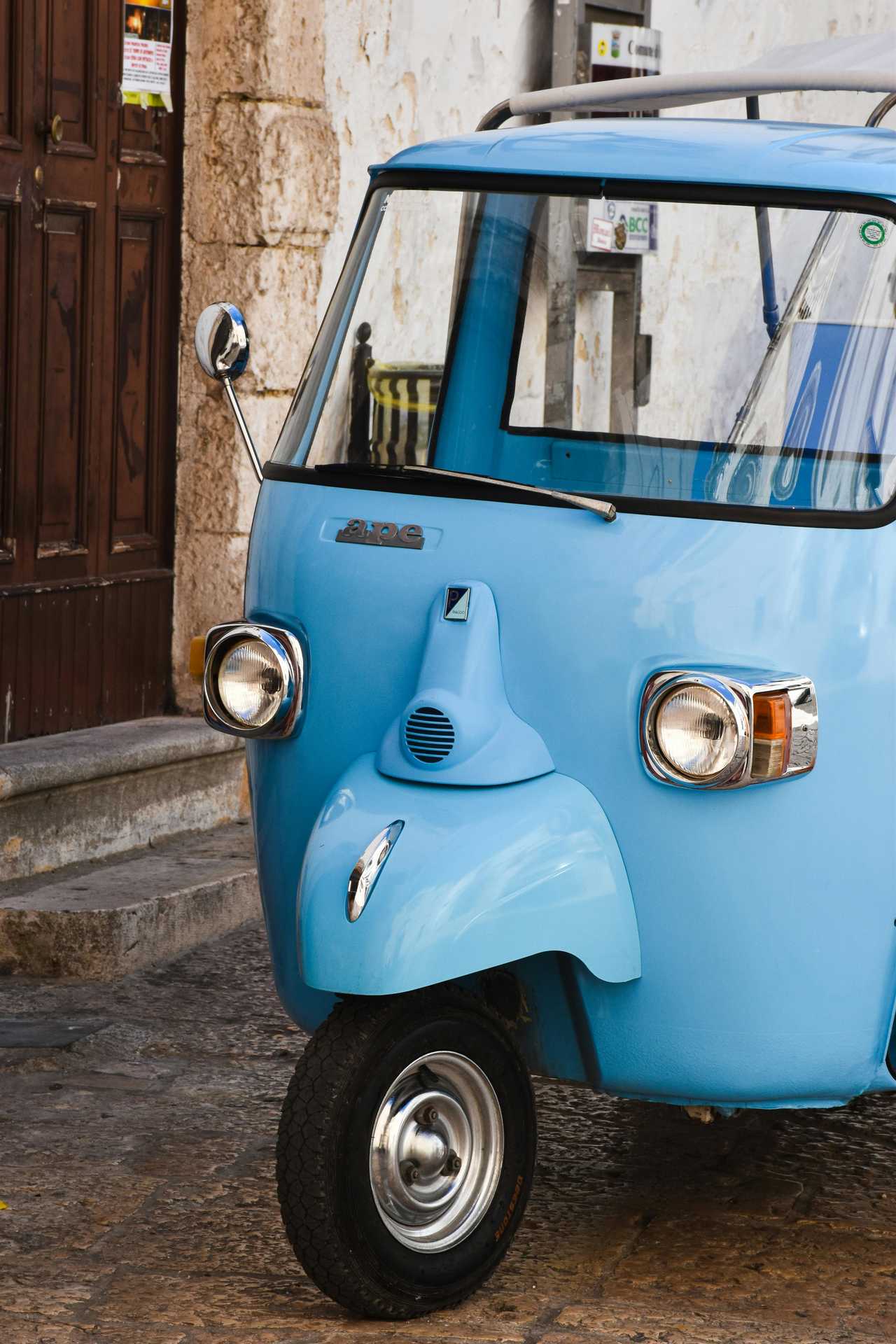 Tuk tuk italien bleu