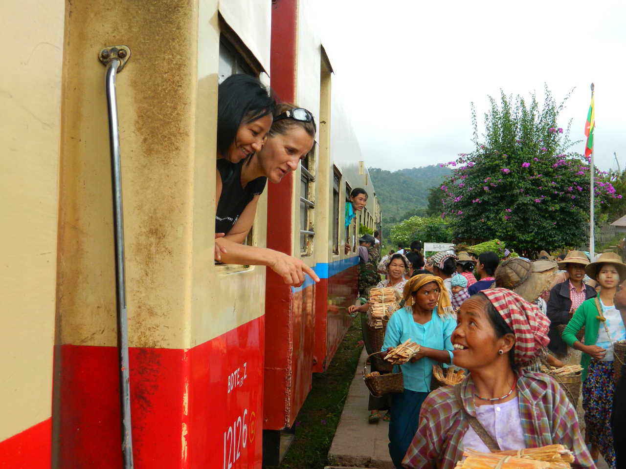 Un voyage en train en Birmanie
