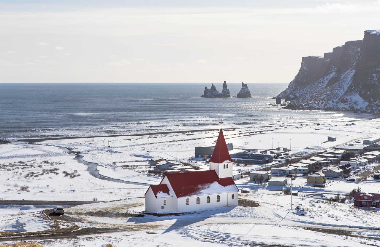 Vik sous la neige